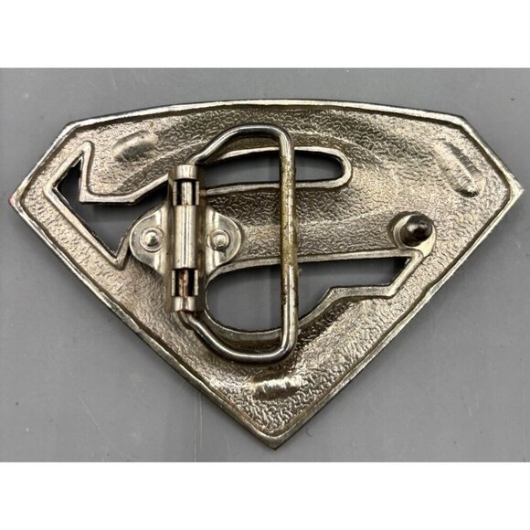 DC Comics Superman Logo‎ Metal Belt Buckle Red - Picture 2 of 4